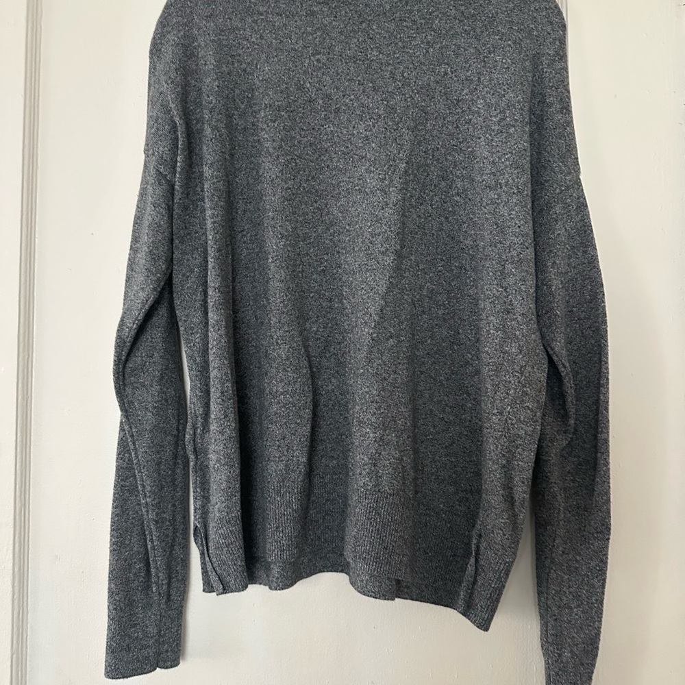 Women’s Grey Mock Neck Sweater
